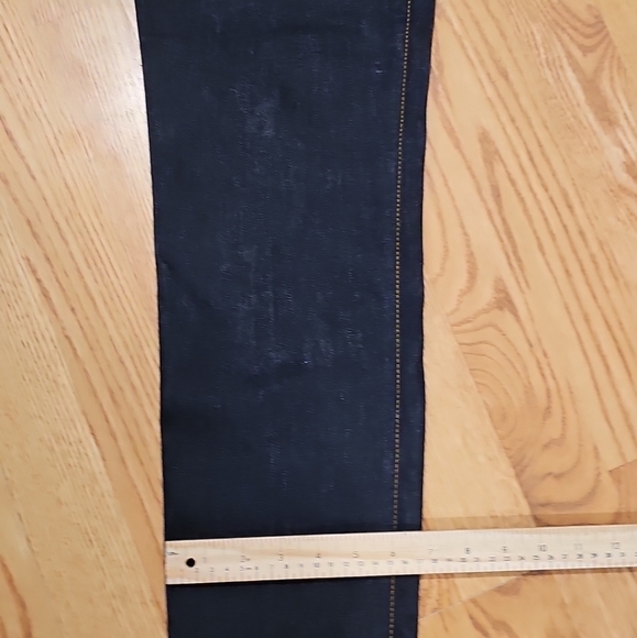 ALT Elena Gilbert Tory Burch Denim Pants Women Sz 31 Dark Straight Leg High Rise - Picture 16 of 16